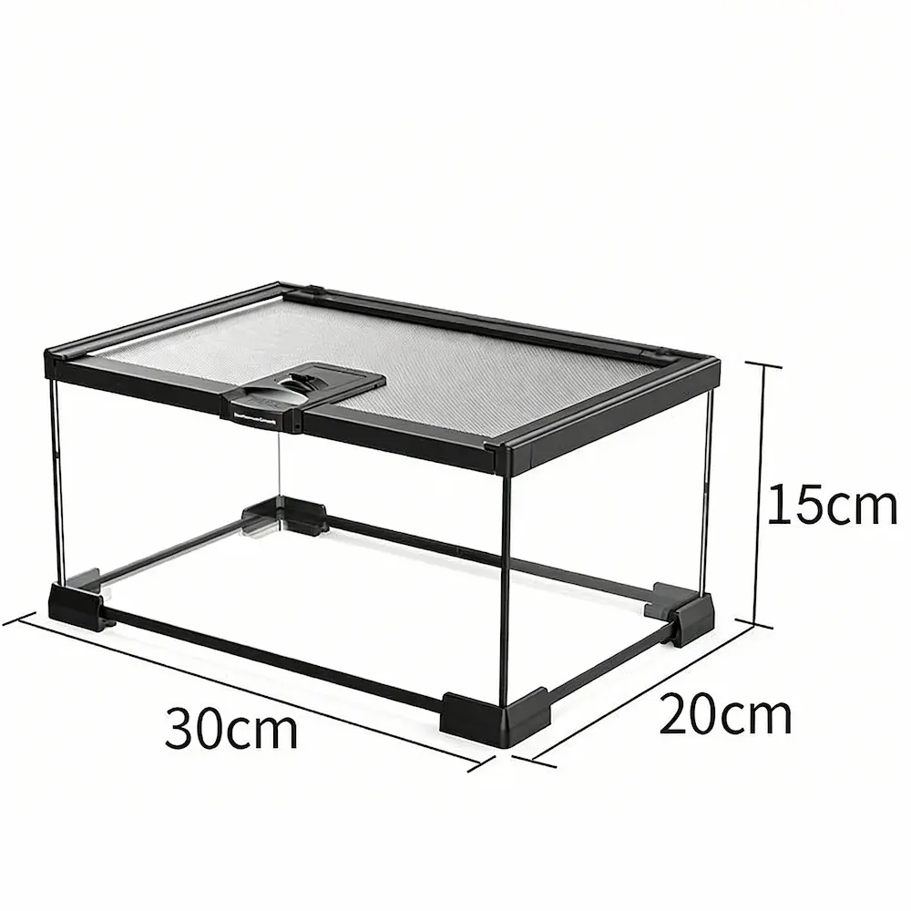 Clear Acrylic Reptile Enclosure for Gecko Spider Scorpion(Medium) - 图片 5