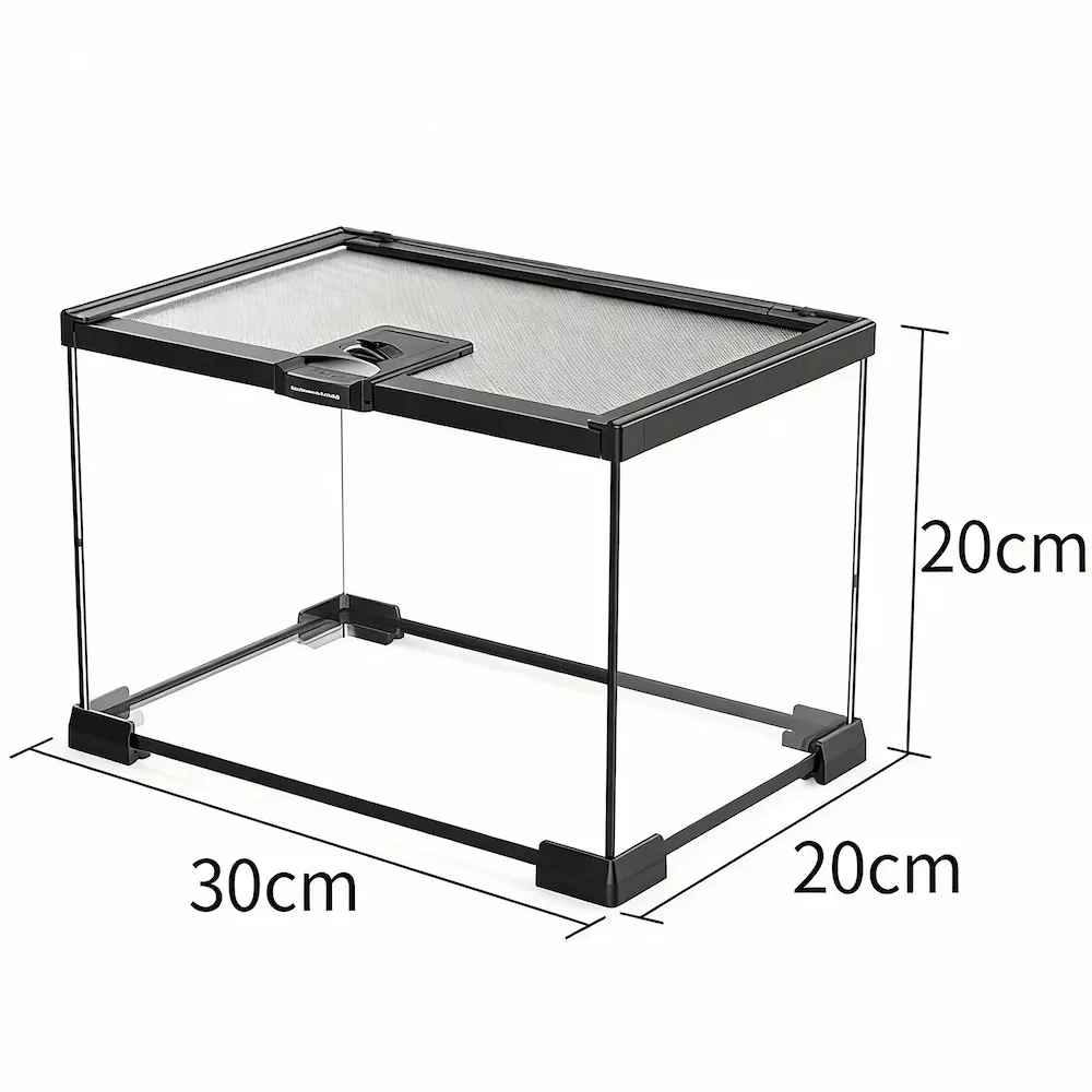 Clear Acrylic Reptile Enclosure for Gecko Spider Scorpion(Medium) - 图片 6