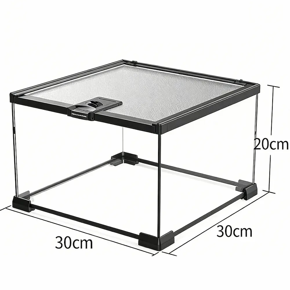 Clear Acrylic Reptile Enclosure for Gecko Spider Scorpion(Medium) - 图片 8