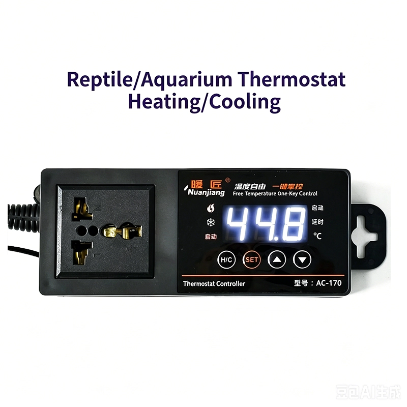 Digital Reptile Aquarium Thermostat with Probe Heating Cooling Temperature Controller for Pet Terrarium - 图片 2